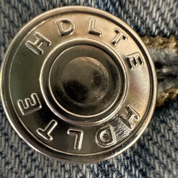 HDLTE Wide Leg Jeans High Waist Baggy Jeans Boyfriends Jeans Y2K 90s Size L - Picture 11 of 14